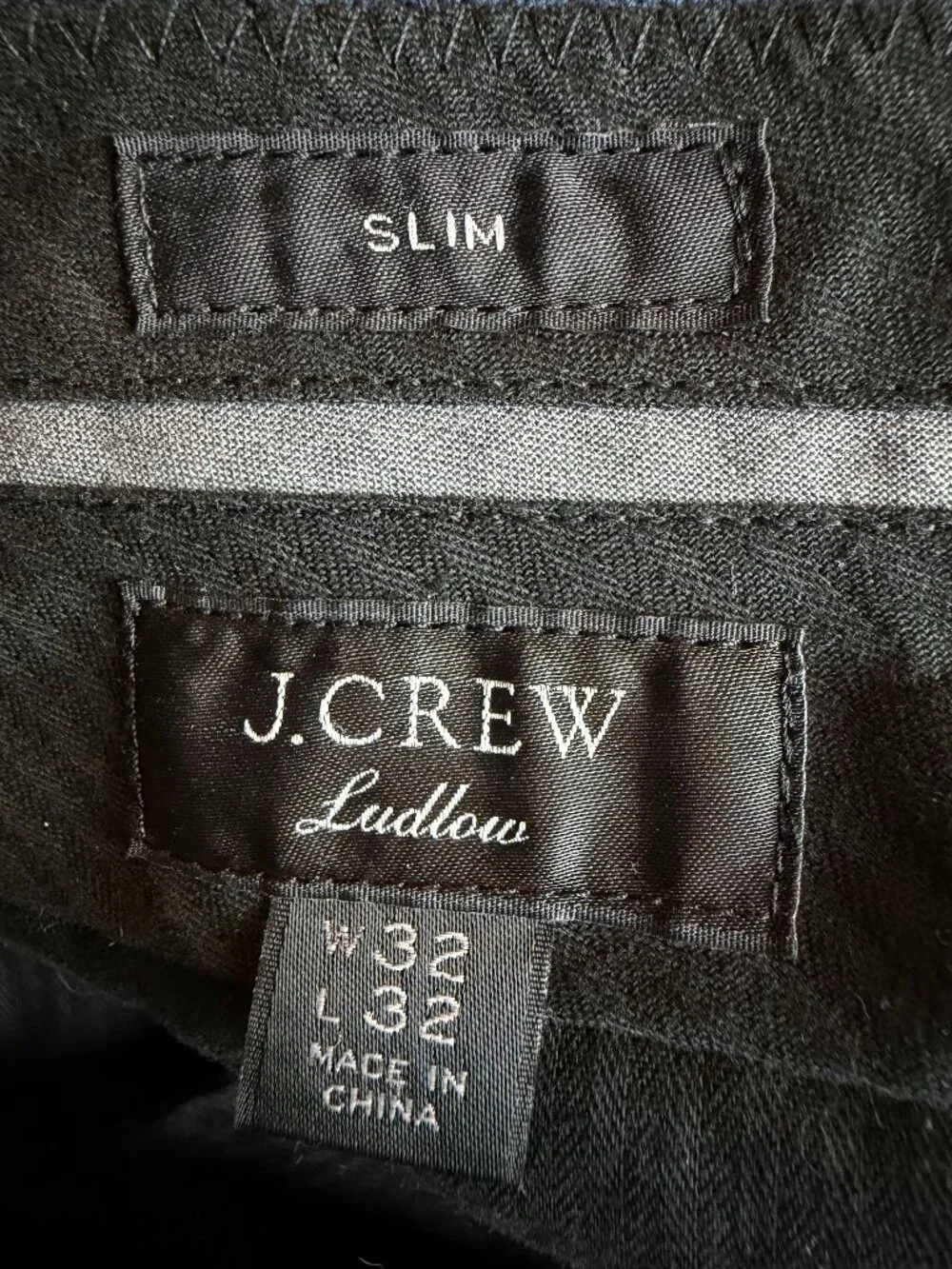 J. Crew Ludlow Two Piece Suit Moon British Cloth Wool Cotton Blazer Size 42R 32